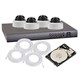 4-Channel PoE NVR Kit with 4x 2MP PoE Infrared Cameras, 4x 50 ft. Cat5e Ethernet Cables, and a 500GB Hard Drive