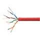 250FT Cat5e Bulk Bare Copper Ethernet Cable, UTP, Stranded, In-Wall Rated (CM), 350MHz, 24AWG, Red