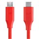 Monoprice Palette Series USB Type-C to Micro B 2.0 Cable, 480Mbps, 2.4A, Braided, Red, 0.5ft(Limit 20 per Customer)