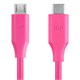 Monoprice Palette Series USB Type-C to Micro B 2.0 Cable, 480Mbps, 2.4A, Braided, Pink, 3ft(Limit 20 per Customer)