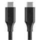 Palette Series USB Type C to Type C 2.0 Cable - 480Mbps, 3A, Braided, Black, 3ft
