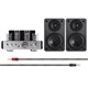 25 Watt Stereo Hybrid Tube Amplifier with Bluetooth and 5-Inch Speakers Bundle