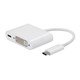 Select Series USB-C to DVI & USB-C (F) Dual Port Adapter