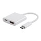 Select Series USB-C to HDMI® & USB-C (F) Dual Port Adapter