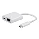 Select Series USB-C to Gigabit Ethernet & USB-C (F) Dual Port Adapter