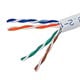 1000ft Cat5e Bulk Bar Copper UTP 24AWG Solid CMR ETL - White