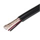 1000FT Bare Copper RG59 w/2x18AWG Power, Black CM (Premium Bare Copper)