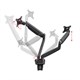 Dual Monitor Adjustable Gas Spring Desk Mount for 15~34in Monitors