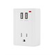Monoprice Z-Wave Plus Wall Socket Plug-in Receptacle with 2 USB and 1 AC Port up to 2.4A (Works with Alexa & Google Home with Hub)