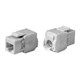 Monoprice Cat6A RJ-45 Toolless 180-Degree Keystone, White