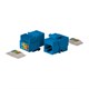 Monoprice Cat5e RJ-45 Toolless 90 Degree Basic Keystone, Blue(Limit 20 per Customer)