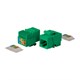 Cat5e RJ-45 Toolless 90-Degree Basic Keystone, Green