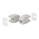 Cat6A RJ-45 Toolless 180-Degree Short Body 28mm Keystone, White