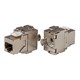 Monoprice Entegrade Series Cat6A RJ-45 FTP Toolless 180-Degree Die Cast Shielded Keystone
