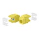 Cat5e RJ-45 Punch Down 180-Degree Short Body 28mm Keystone, Yellow