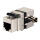 Cat5e RJ-45 Fully Shielded 180-Degree Punch Down Keystone Jack