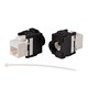 Cat6A RJ45 Toolless Snap Back 180-Degree Keystone