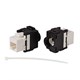 Cat6 RJ45 Toolless Snap Back 180-Degree Keystone
