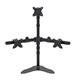 Triple Monitor Pyramid Free Standing Desk Mount 15" - 30"