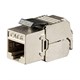 Entegrade Series Cat6 RJ-45 FTP Toolless 180-Degree Slim Style Keystone Jack, Black