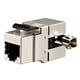 Entegrade Series Cat6 RJ-45 Fully Shielded 180-Degree Keystone, Black