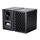 Retro Bookshelf Speakers 4-inch 2-way, Black (pair)