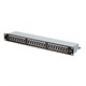 Cat5e FTP 19-inch 1U Patch Panel Dual IDC, 24-port
