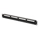 Cat6A UTP 19-inch 1U Patch Panel, 24-port