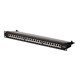 Entegrade Series Cat6A UTP 19-inch Patch Panel with Shutter Door, 24-port, Krone IDC
