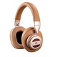 SonicSolace Active Noise Cancelling Bluetooth Wireless Headphones, Champagne with Tan Over Ear Headphones