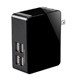 Obsidian Series 4-Port USB Wall Charger 5.0A for Apple and Android