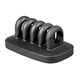 Desktop Cable Management Rack for Power Cords and Charging Accessory Cables, Black