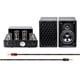 Tube Amp System with Bluetooth 50-watt Stereo Hybrid with Retro Speakers