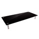 Workstream by Monoprice Medium Multimedia Desktop Monitor Stand, Black Glass