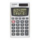 Casio HS-8V Basic Calculator - Battery Backup, Easy-to-read Display, Big Display, Auto Power Off, Independent Memory, Non-stick Key - Battery/Solar Powered - 0.3" x 2.3" x 4" - Silver