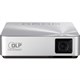 Asus S1 DLP Projector - 480p - EDTV - 4:3 - LED - SECAM, NTSC, PAL - 30000 Hour Normal Mode - 854 x 480 - WVGA - 1,000:1 - 200 lm - HDMI - USB - Silver Color