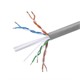 Monoprice Cat6 Ethernet Bulk Cable - Solid, 550Mhz, UTP, CMR, Riser Rated, Pure Bare Copper Wire, 23AWG, No Logo, 1000ft, Gray
