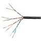 Monoprice SlimRun Cat6 Ethernet Bulk Cable - Stranded, 550Mhz, UTP, Pure Bare Copper Wire, 28AWG, 1000ft, Black