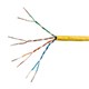 Monoprice SlimRun Cat6 Ethernet Bulk Cable - Stranded, 550Mhz, UTP, Pure Bare Copper Wire, 28AWG, 1000ft, Yellow