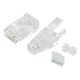 Monoprice SlimRun Cat6 Modular Plug with Strain Relief, 100-pack, for use with SlimRun Cat6 28AWG bulk networking cables