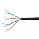 Monoprice Cat6A Ethernet Bulk Cable - Solid, 550Mhz, UTP, CMR, Riser Rated, Pure Bare Copper Wire, 10G, 23AWG, No Logo, 1000ft, Black