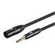 Stage Right by Monoprice 6ft XLR Male to 1/4inch TRS Male 16AWG Cable (Gold Plated)
