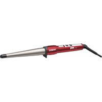 Conair YOU Curl 400°F Tourmaline Ceramic Wand - Tourmaline Ceramic Plate - AC Supply Powered - Red