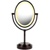 Conair BE47BR Lighted Mirror - Oval - 7" Width x 9.50" Length - Bronze