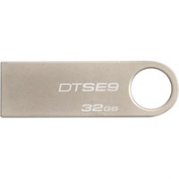 Kingston 32GB USB 2.0 DataTraveler SE9 (Metal Casing) US - 32 GB - USB 2.0 - 1 Pack - Capless