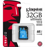 Kingston Ultimate 32 GB SDHC - Class 10/UHS-I - 60 MB/s Read - 35 MB/s Write - 1 Card - 233x Memory Speed