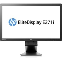 HP Business E271i 27" LED LCD Monitor - 16:9 - 7 ms - Adjustable Display Angle - 1920 x 1080 - 250 Nit - 1,000:1 - Full HD - DVI - VGA - DisplayPort - USB - 40 W - Black - ENERGY STAR, TCO Cert