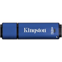 Kingston DataTraveler Vault Privacy 3.0 - 32 GB - USB 3.0 - Password Protection, Encryption Support, Water Proof