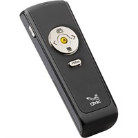 SMK-Link Wireless Presenter with Laser Pointer - Laser - Wireless - Radio Frequency - Black - USB - Computer - Scroll Wheel - 5 Button(s)