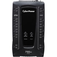 CyberPower AVR Series AVRG750U 750VA 450W Desktop UPS with AVR and USB - 750 VA/450 W - 7 Minute - Desktop - 7 Minute - 12 x NEMA 5-15R - Surge, EMI, RFI